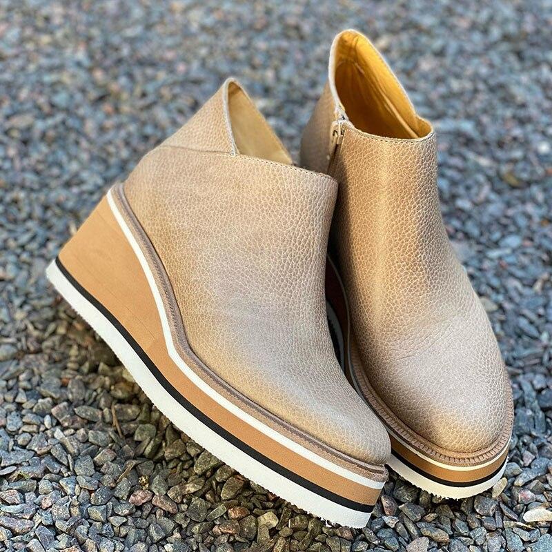 Bequeme Plateau-Stiefeletten - Mira