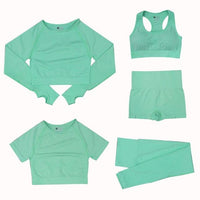 ActiveFit 5-teiliges Sport-Set in Mint
