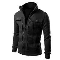 Elegante Herren-Zip-Up-Jacke - Gerod in Schwarz