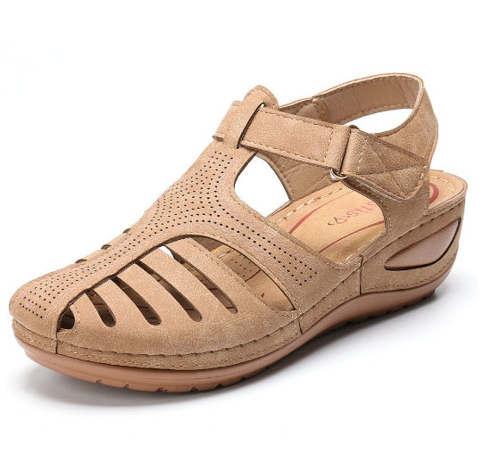 Leren orthopädische Damensandalen – Elin