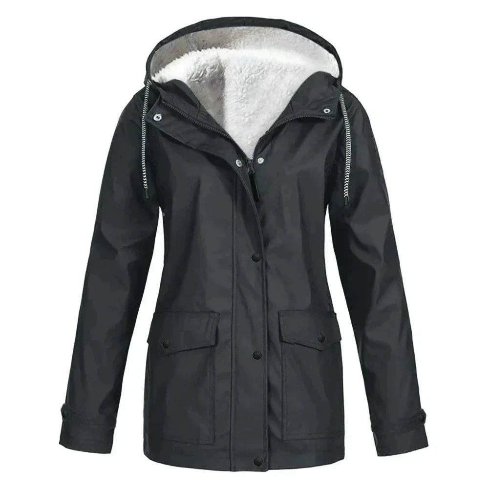 Regenjacke Damen Warm Gefüttert | Winddicht & Elegant