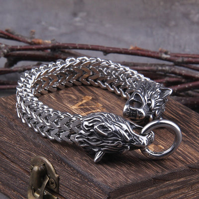 Viking Wolf Charm Armband – Ragnar
