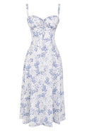 Blau - Blumenmuster