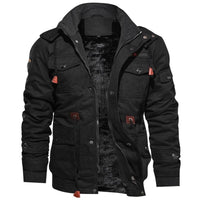 Herren Winterjacke | Utility Design Mit Warmem Innenfutter in Schwarz