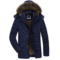 Matthias - Herren Winterjacke für maximale Wärme in Marineblau