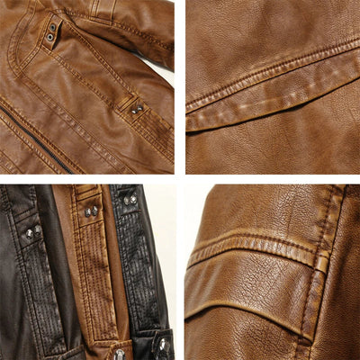 Duke™ Bikerjacke aus Leder