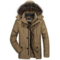 Matthias - Herren Winterjacke für maximale Wärme in Khaki
