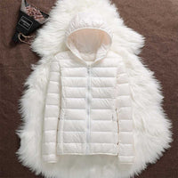 Pufferjacke mit Kapuze - Hyda in Weiß