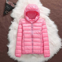 Pufferjacke mit Kapuze - Hyda in Rosa