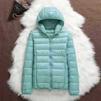 Pufferjacke mit Kapuze - Hyda in Türkis