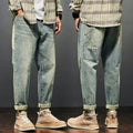Verblasstes Jeansblau