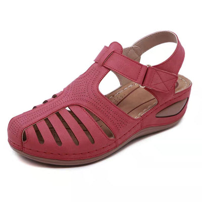 Leren orthopädische Damensandalen – Elin