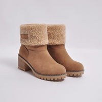 Warme Winter-Schneestiefel für Damen - Carle in Braun