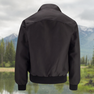 Herren Harrington Jacke mit Schulternähten – Stylische Jacke mit Umschlagkragen und praktischen Fronttaschen