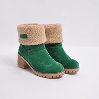 Warme Winter-Schneestiefel für Damen - Carle in Grün