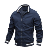 Herren Übergangsjacke Bomberstil | Lässiger Look in Dunkelblau
