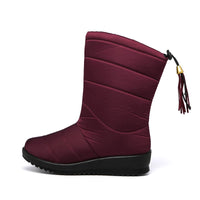 Warme weiche Damen-Winterstiefel - Suze in Rot