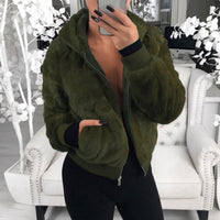 Bequeme & kühle warme Jacke für Frauen - Silke in Grün
