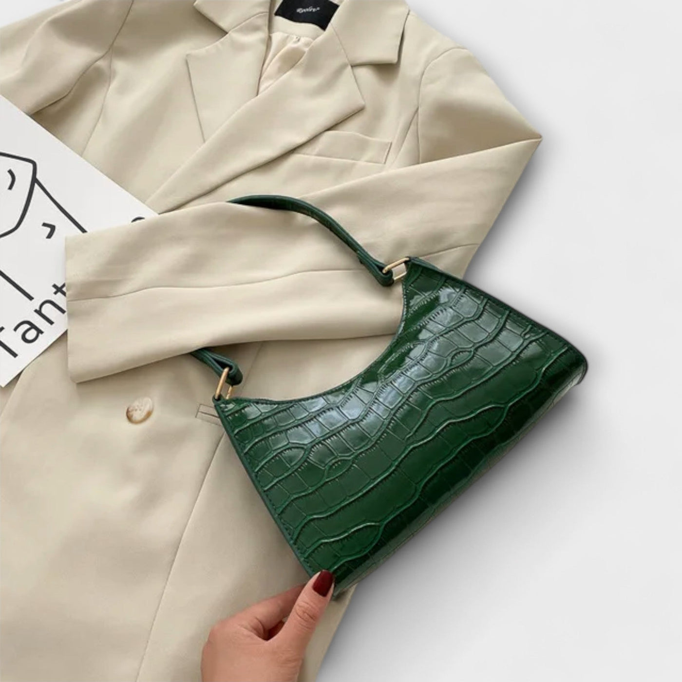 Brava - Glänzende Ledertasche