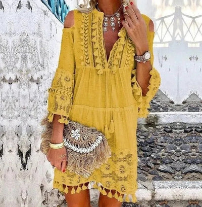 Monika | Boho festliches Freizeitkleid