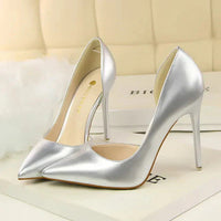 Helene | Damen Orthopädische Elegante Pumps in Silber 10.5cm