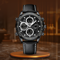 Schwarz Black Leder