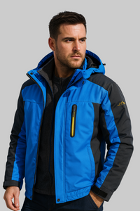Herren-Winterjacke – Optimaler Schutz für kalte Tage in Blau