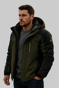 Herren-Winterjacke – Optimaler Schutz für kalte Tage in Grün