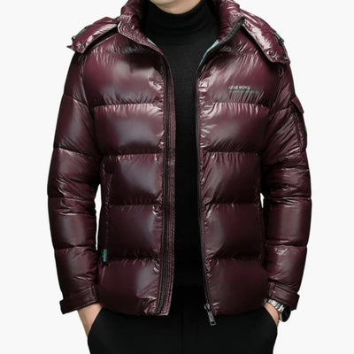 Herren Daunenjacke mit langen Ärmeln