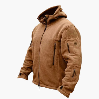 Herren Fleecejacke mit Reißverschlusstaschen