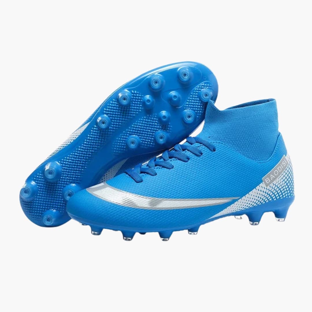 Herren Fußballschuhe mit Schnürung und Stollen Sohle