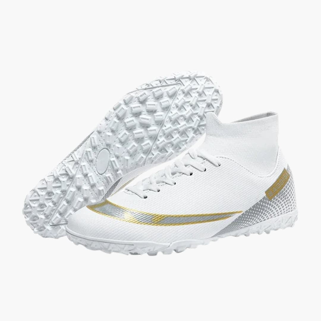 Herren Fußballschuhe mit Schnürung und Stollen Sohle