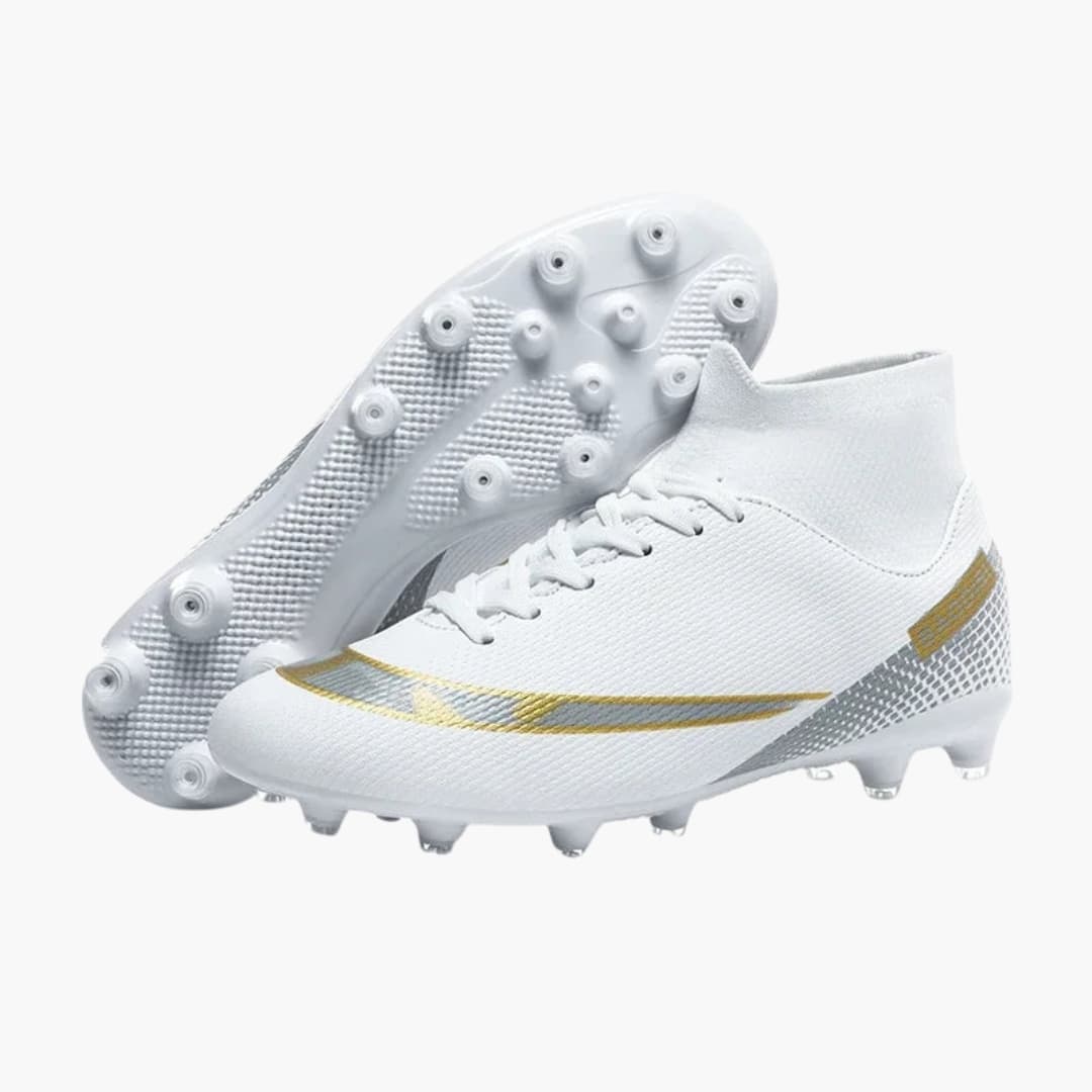 Herren Fußballschuhe mit Schnürung und Stollen Sohle