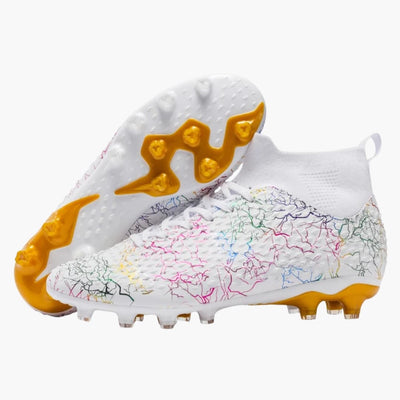 Herren Fußballschuhe mit hohem Schaft und Stollenprofil