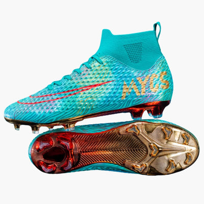 Herren Fußballschuhe mit hohem Schaft und Stollensohle