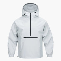 Herren Kapuzenjacke mit Brusttasche in Hellgrau