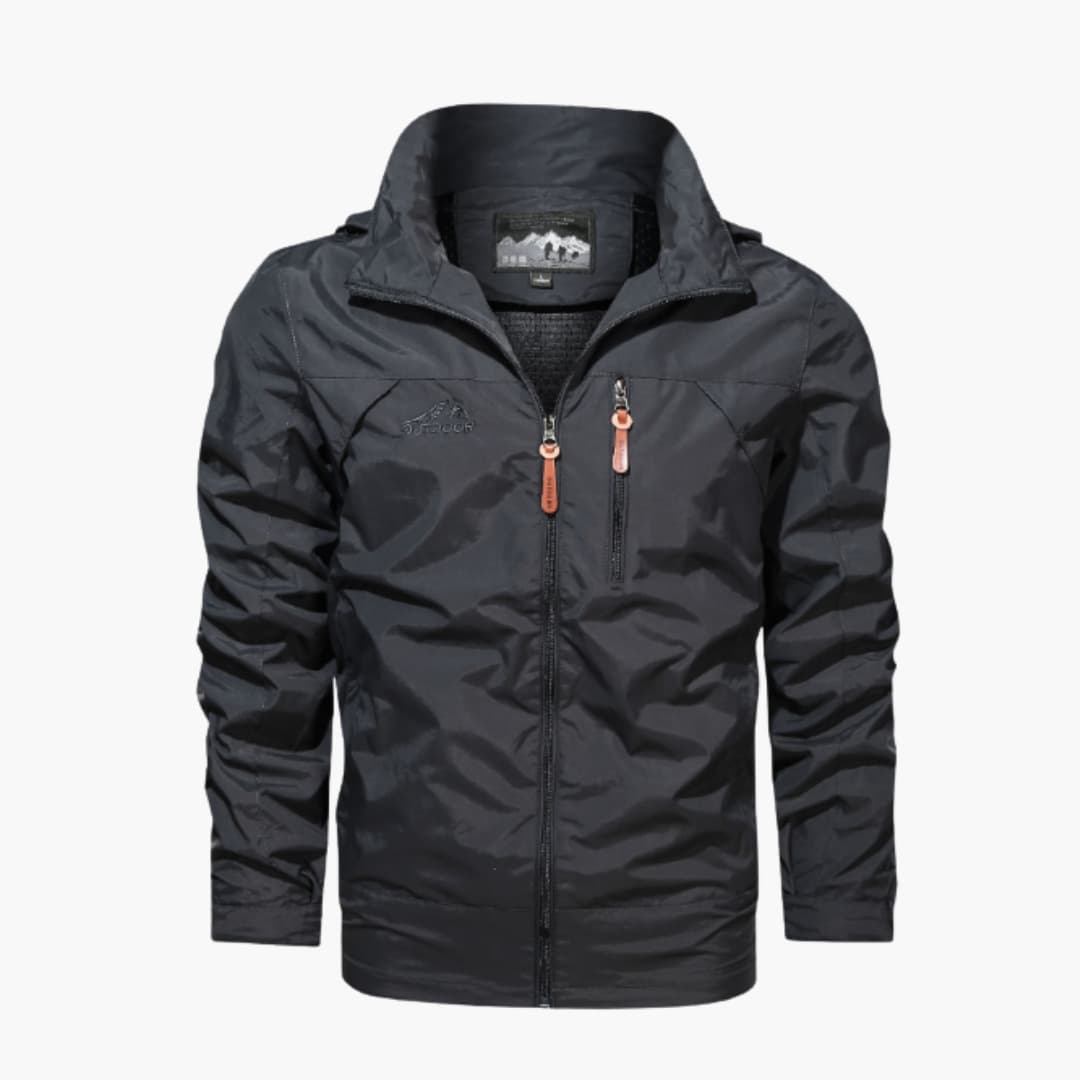 Herren Regenjacke mit Kapuze
