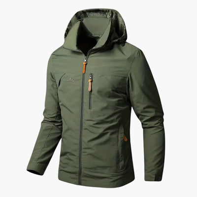 Herren Regenjacke mit Kapuze