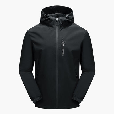 Herren Softshell Jacke mit Kapuze und Reißverschluss