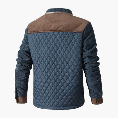 Herren Steppjacke mit Druckknopfverschluss