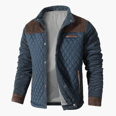Herren Steppjacke mit Druckknopfverschluss