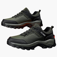 Herren Trekking Schuhe mit Schnürung und rutschfester Profilsohle in Grün