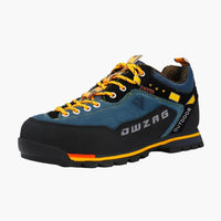Herren Wanderschuhe mit Schnürung in Blau  / Gelb