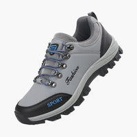Herren Wanderschuhe mit Robuster Sohle in Grau