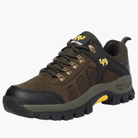 Herren Wanderschuhe mit Schnürverschluss und rutschfester Profilsohle in Braun