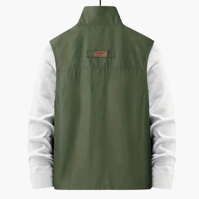 Herren Weste mit Reißverschluss und mehreren Taschen