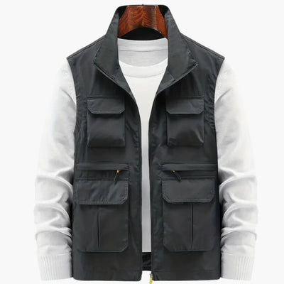 Herren Weste mit Reißverschluss und mehreren Taschen