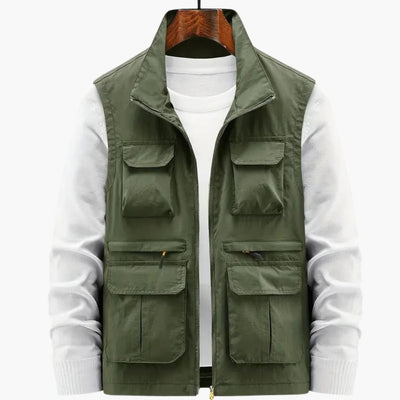 Herren Weste mit Reißverschluss und mehreren Taschen