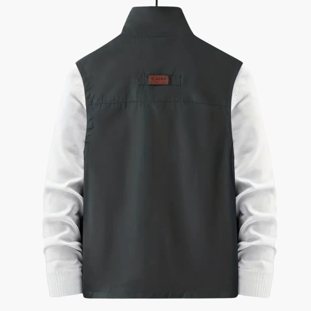 Herren Weste mit Reißverschluss und mehreren Taschen