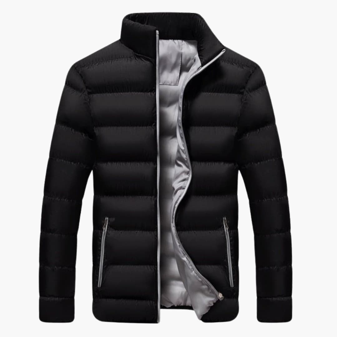 Herren Winter jacke mit Reißverschluss und Seitentaschen